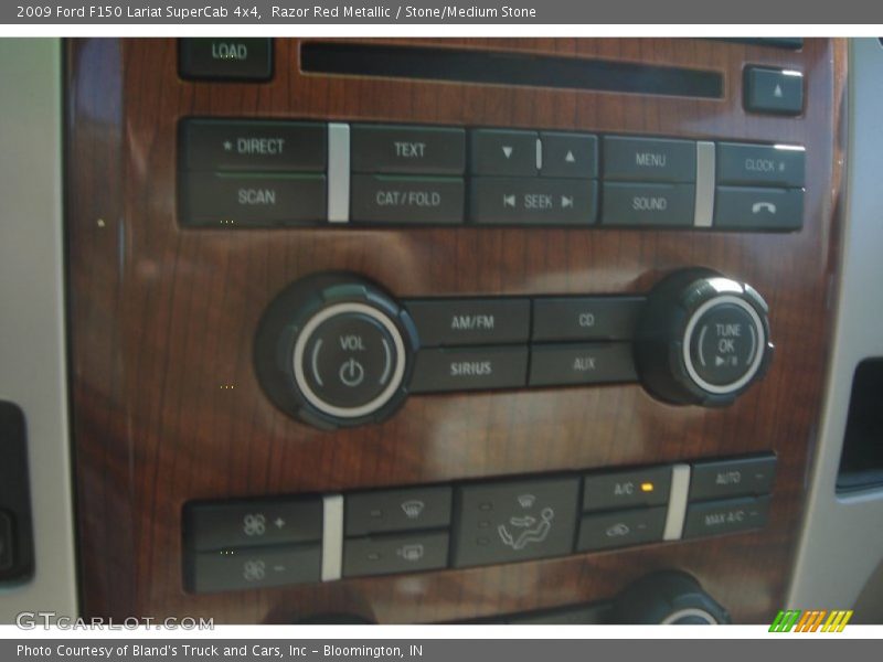 Razor Red Metallic / Stone/Medium Stone 2009 Ford F150 Lariat SuperCab 4x4