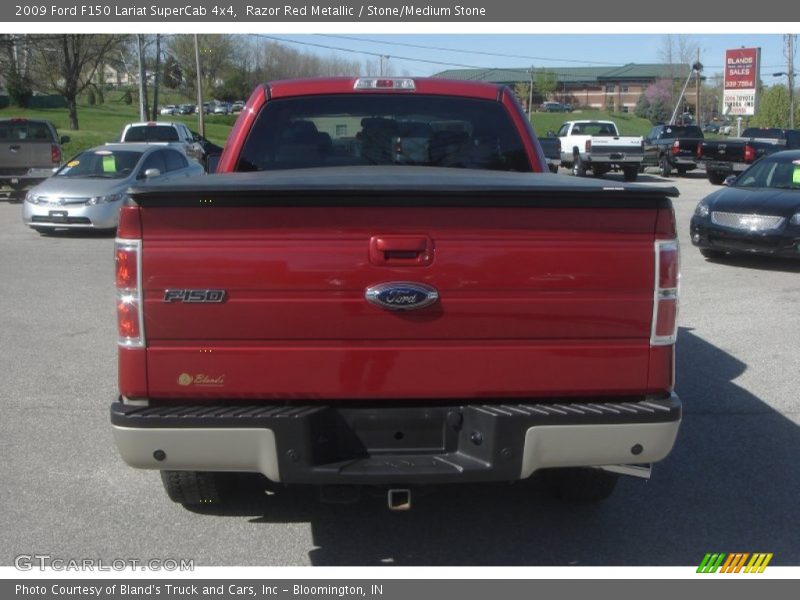 Razor Red Metallic / Stone/Medium Stone 2009 Ford F150 Lariat SuperCab 4x4