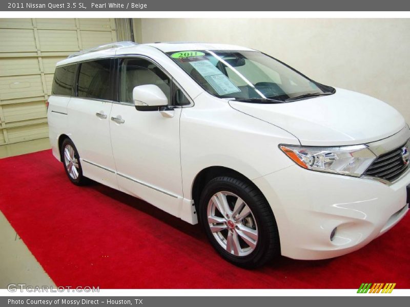 Pearl White / Beige 2011 Nissan Quest 3.5 SL