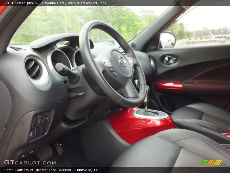 Cayenne Red / Black/Red w/Red Trim 2011 Nissan Juke SL