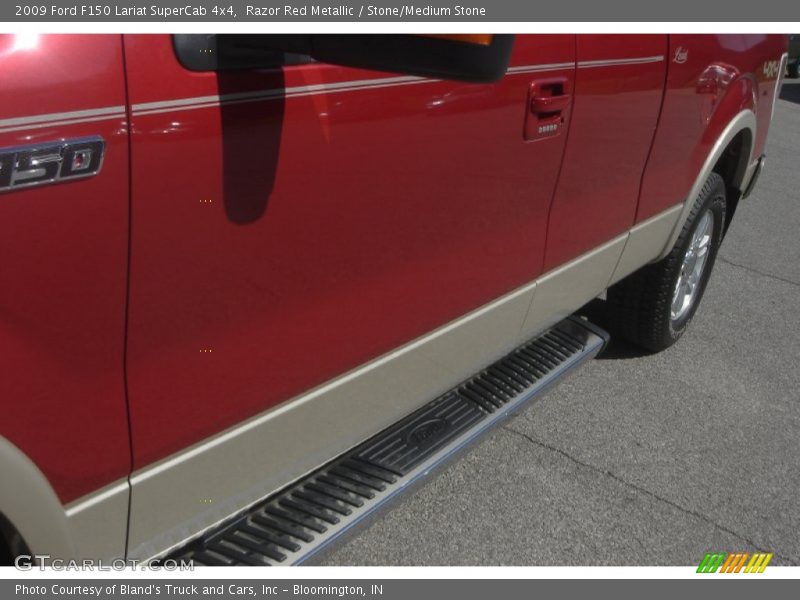 Razor Red Metallic / Stone/Medium Stone 2009 Ford F150 Lariat SuperCab 4x4