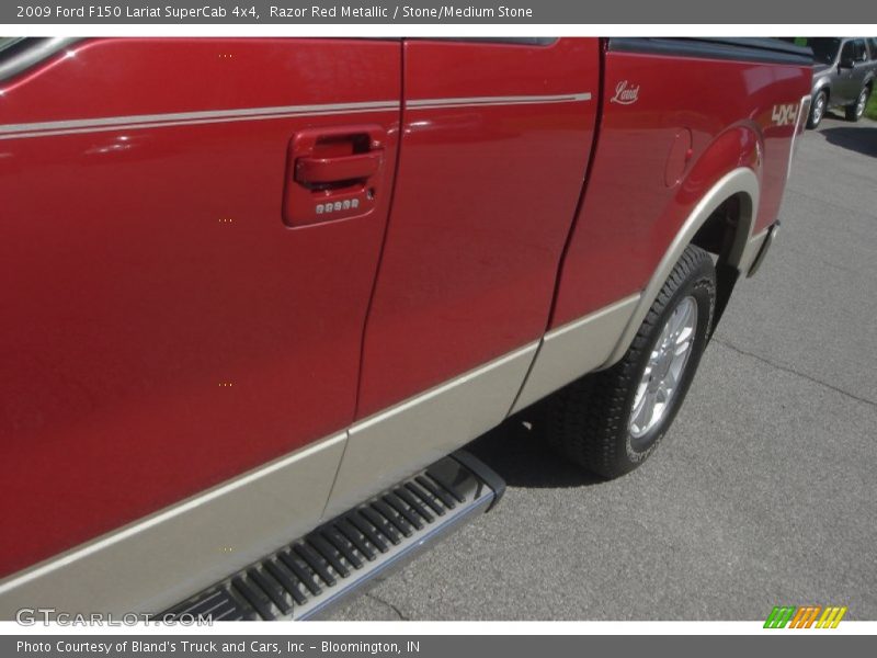 Razor Red Metallic / Stone/Medium Stone 2009 Ford F150 Lariat SuperCab 4x4