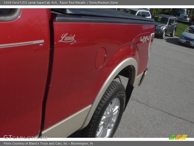 Razor Red Metallic / Stone/Medium Stone 2009 Ford F150 Lariat SuperCab 4x4