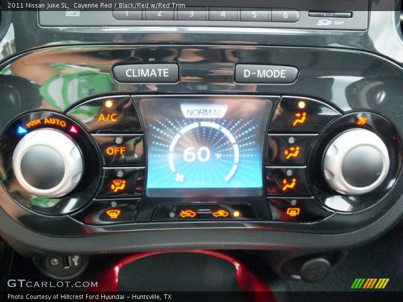 Controls of 2011 Juke SL