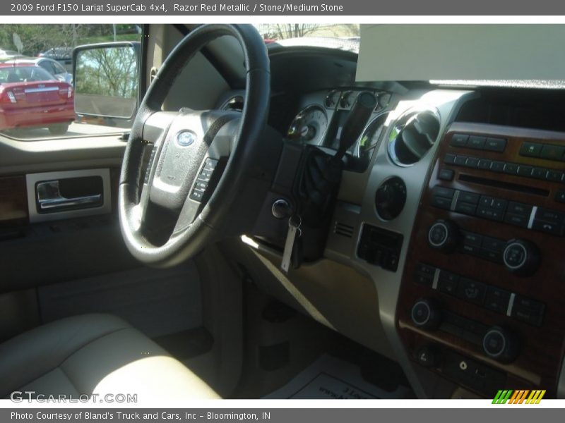 Razor Red Metallic / Stone/Medium Stone 2009 Ford F150 Lariat SuperCab 4x4