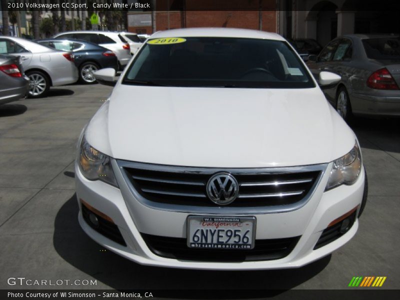 Candy White / Black 2010 Volkswagen CC Sport