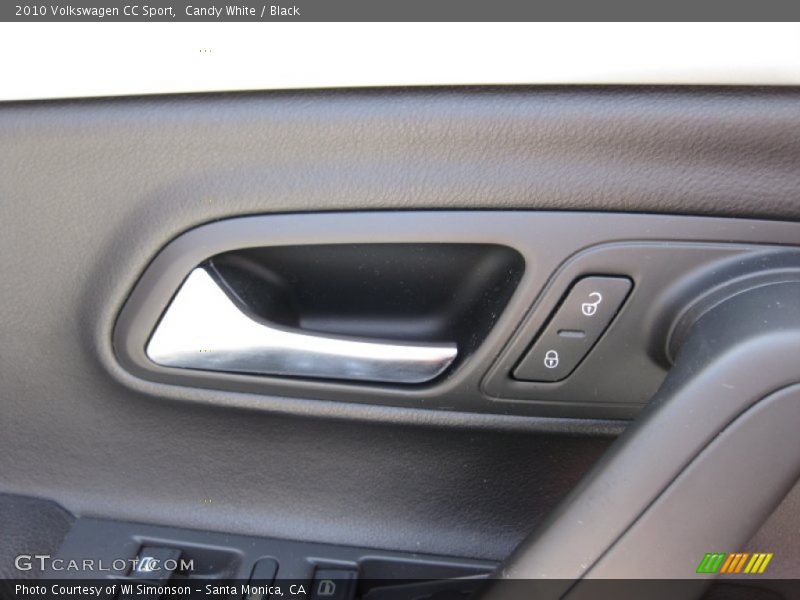 Candy White / Black 2010 Volkswagen CC Sport