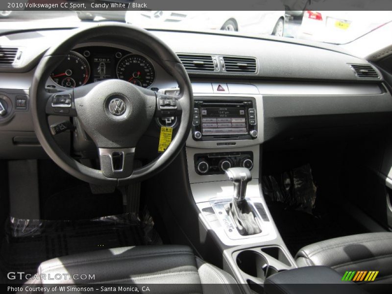 Candy White / Black 2010 Volkswagen CC Sport