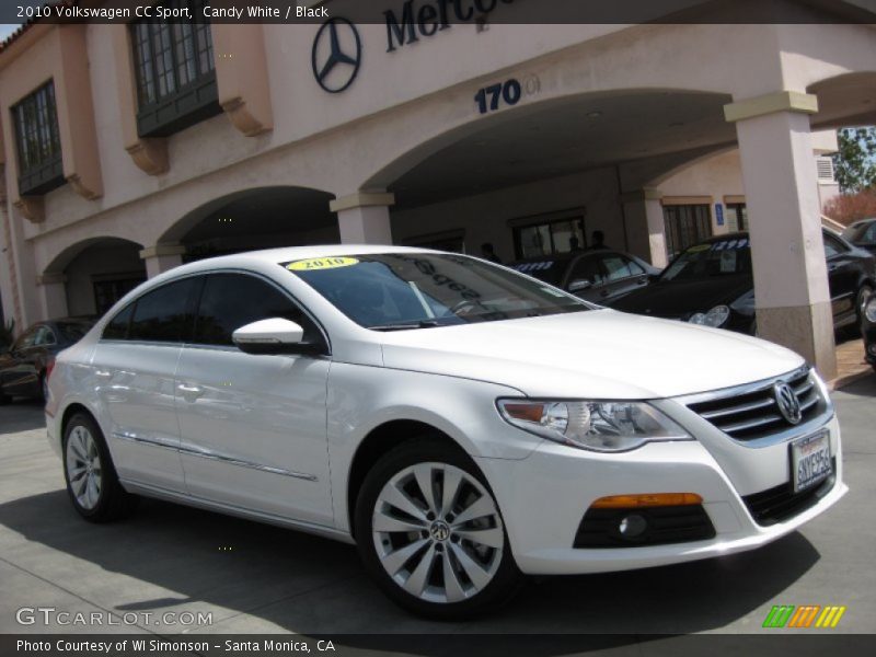 Candy White / Black 2010 Volkswagen CC Sport