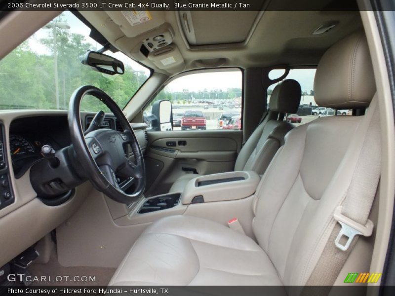 Blue Granite Metallic / Tan 2006 Chevrolet Silverado 3500 LT Crew Cab 4x4 Dually