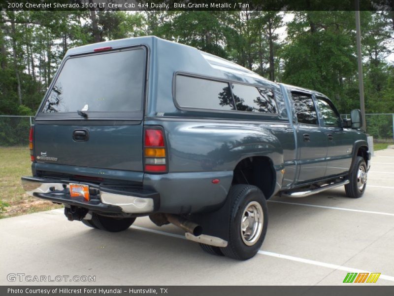 Blue Granite Metallic / Tan 2006 Chevrolet Silverado 3500 LT Crew Cab 4x4 Dually