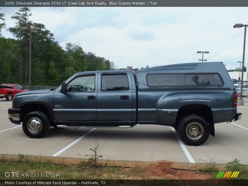 Blue Granite Metallic / Tan 2006 Chevrolet Silverado 3500 LT Crew Cab 4x4 Dually