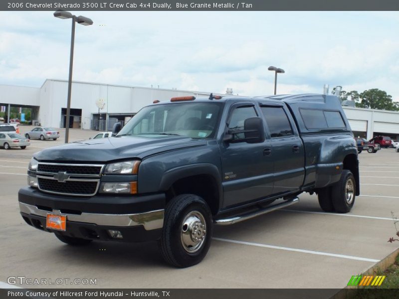 Blue Granite Metallic / Tan 2006 Chevrolet Silverado 3500 LT Crew Cab 4x4 Dually