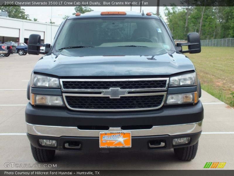 Blue Granite Metallic / Tan 2006 Chevrolet Silverado 3500 LT Crew Cab 4x4 Dually