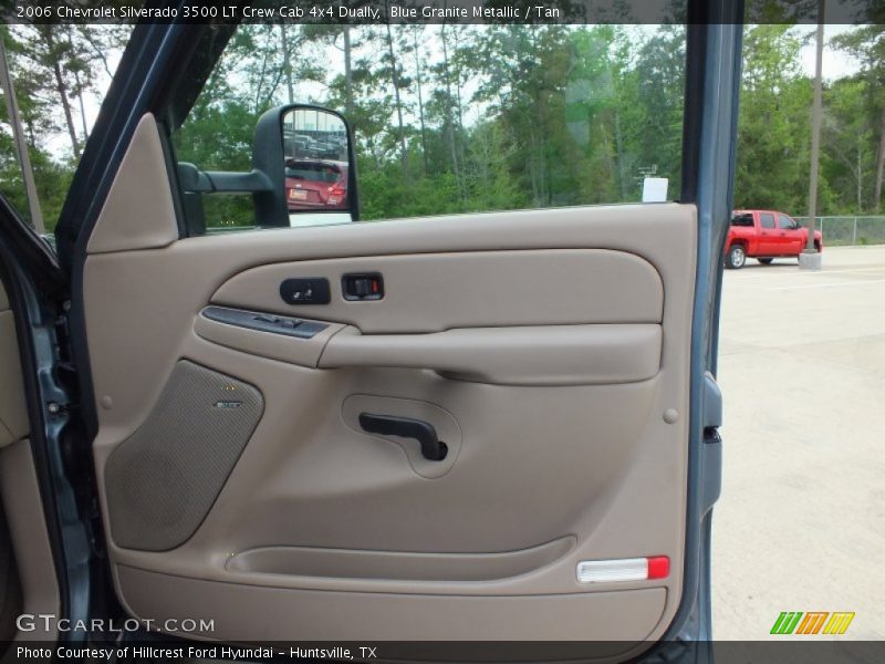 Blue Granite Metallic / Tan 2006 Chevrolet Silverado 3500 LT Crew Cab 4x4 Dually