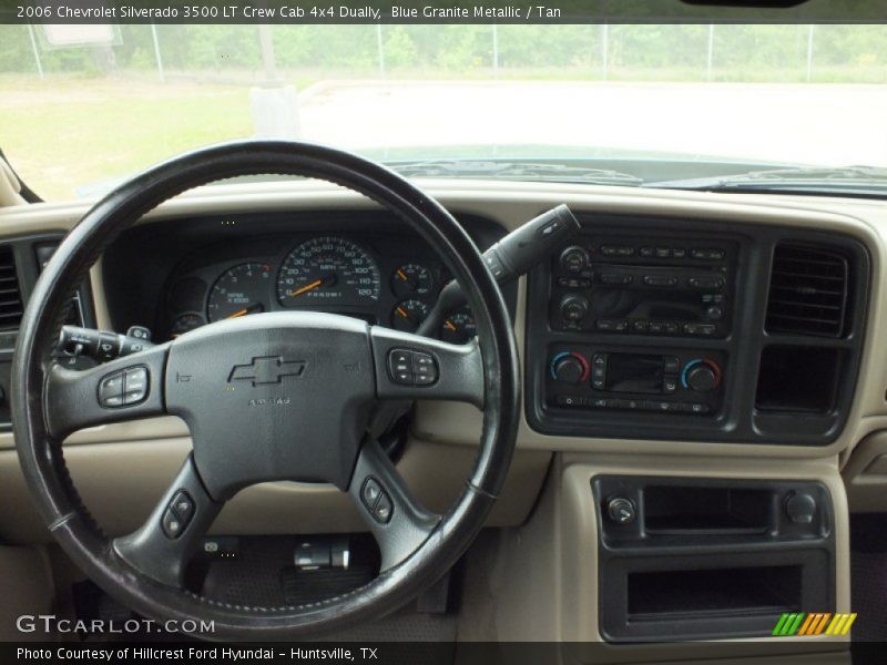Blue Granite Metallic / Tan 2006 Chevrolet Silverado 3500 LT Crew Cab 4x4 Dually
