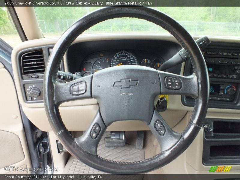 Blue Granite Metallic / Tan 2006 Chevrolet Silverado 3500 LT Crew Cab 4x4 Dually