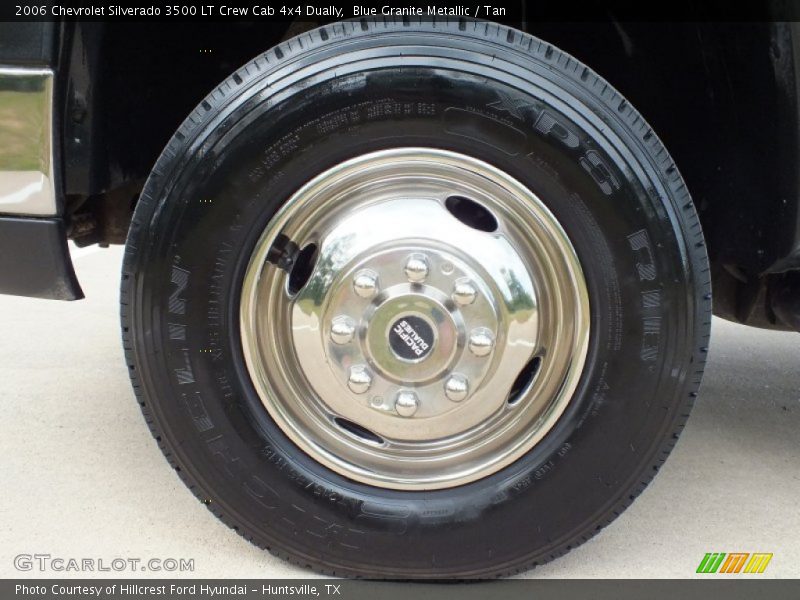 Blue Granite Metallic / Tan 2006 Chevrolet Silverado 3500 LT Crew Cab 4x4 Dually