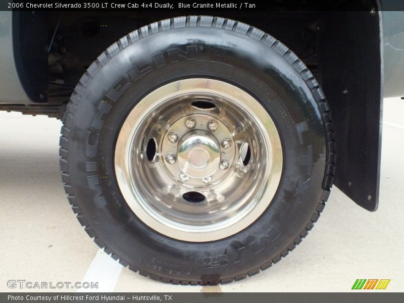 Blue Granite Metallic / Tan 2006 Chevrolet Silverado 3500 LT Crew Cab 4x4 Dually