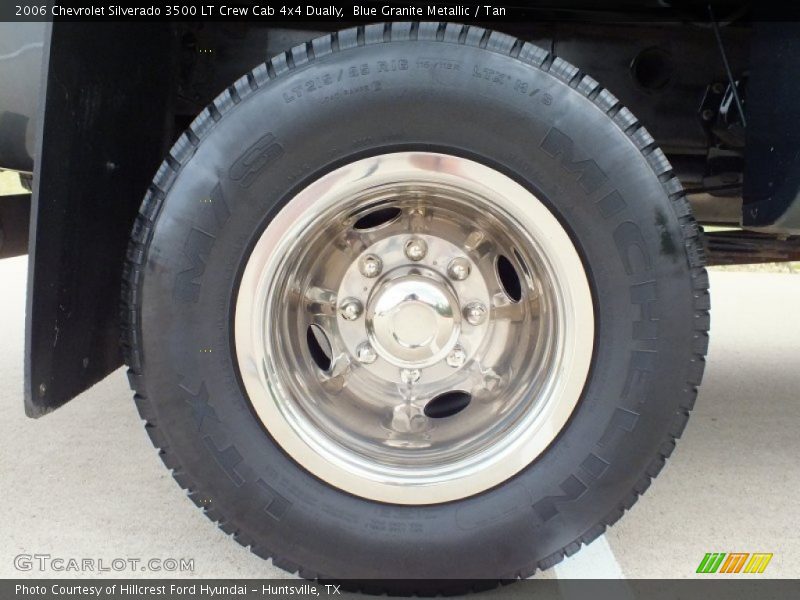 Blue Granite Metallic / Tan 2006 Chevrolet Silverado 3500 LT Crew Cab 4x4 Dually