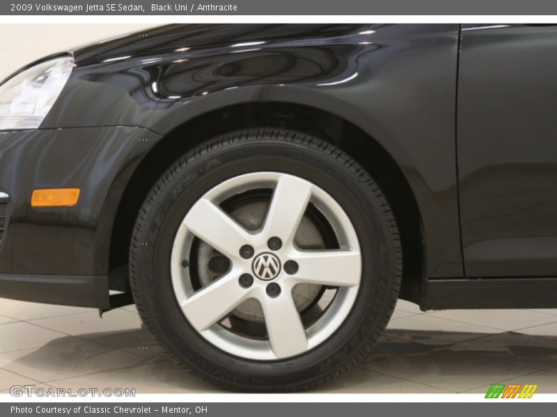 Black Uni / Anthracite 2009 Volkswagen Jetta SE Sedan