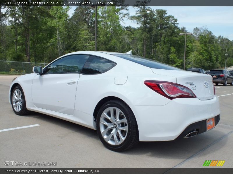 Monaco White / Black Cloth 2013 Hyundai Genesis Coupe 2.0T