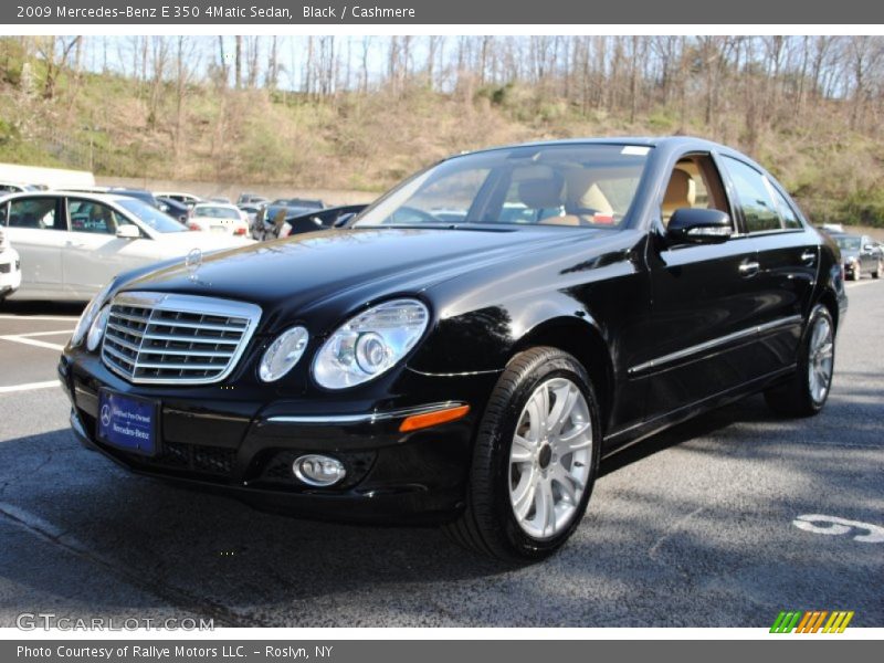 Black / Cashmere 2009 Mercedes-Benz E 350 4Matic Sedan