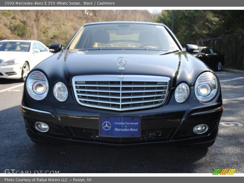 Black / Cashmere 2009 Mercedes-Benz E 350 4Matic Sedan