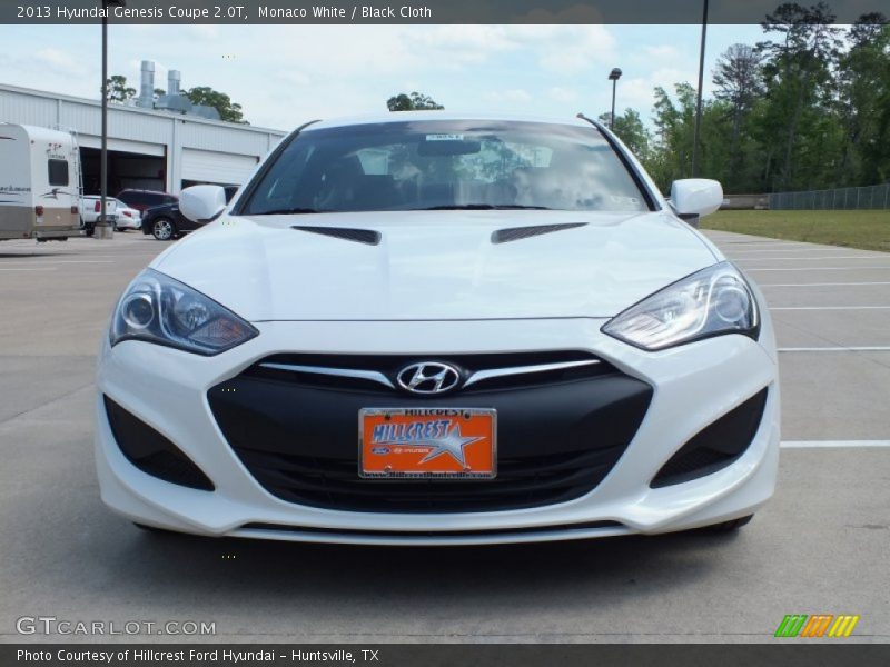 Monaco White / Black Cloth 2013 Hyundai Genesis Coupe 2.0T