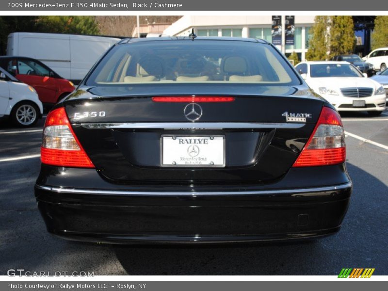 Black / Cashmere 2009 Mercedes-Benz E 350 4Matic Sedan