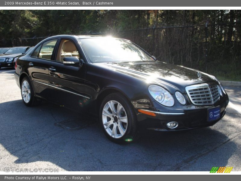 Black / Cashmere 2009 Mercedes-Benz E 350 4Matic Sedan