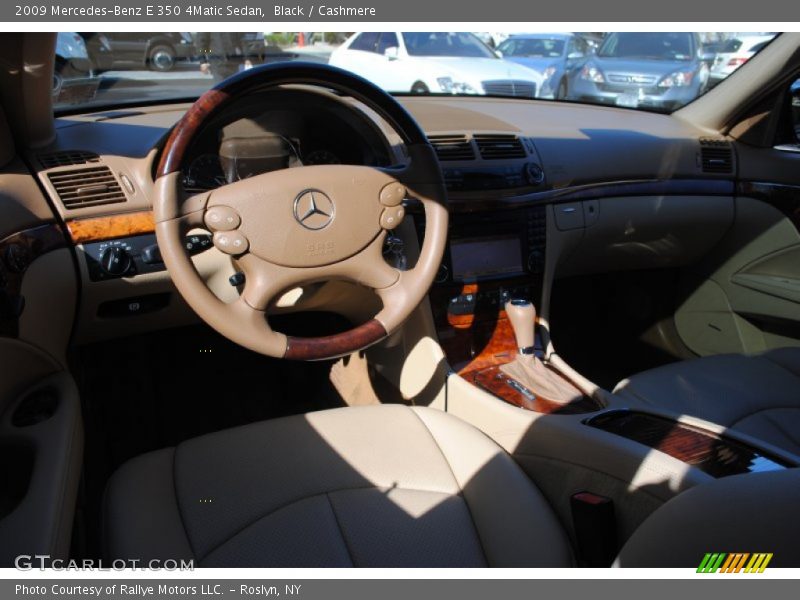 Black / Cashmere 2009 Mercedes-Benz E 350 4Matic Sedan