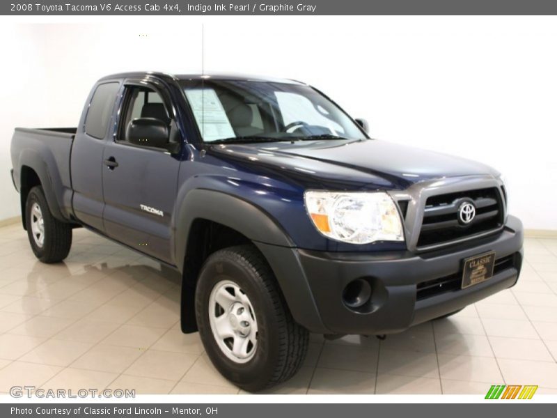 Indigo Ink Pearl / Graphite Gray 2008 Toyota Tacoma V6 Access Cab 4x4