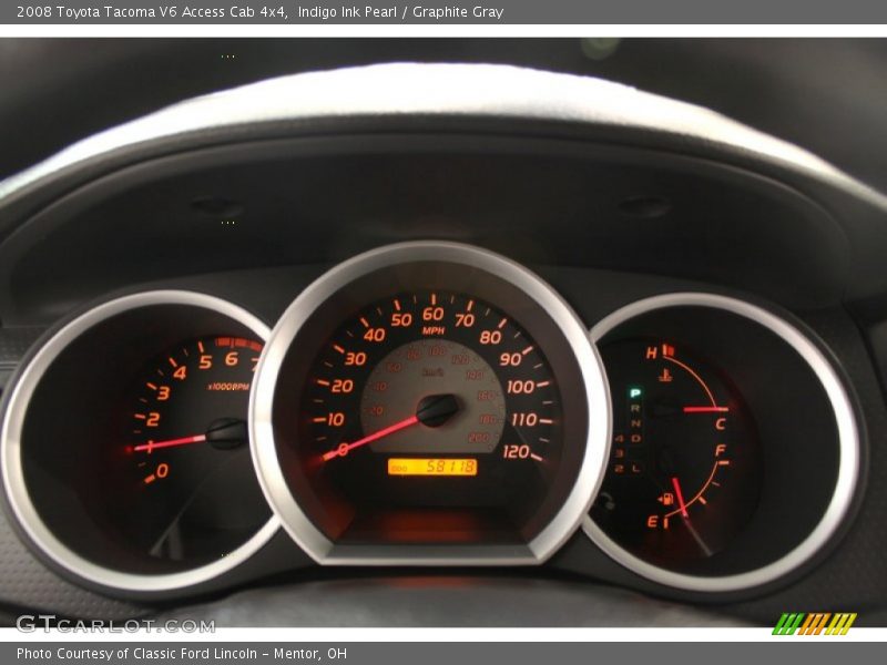 Indigo Ink Pearl / Graphite Gray 2008 Toyota Tacoma V6 Access Cab 4x4