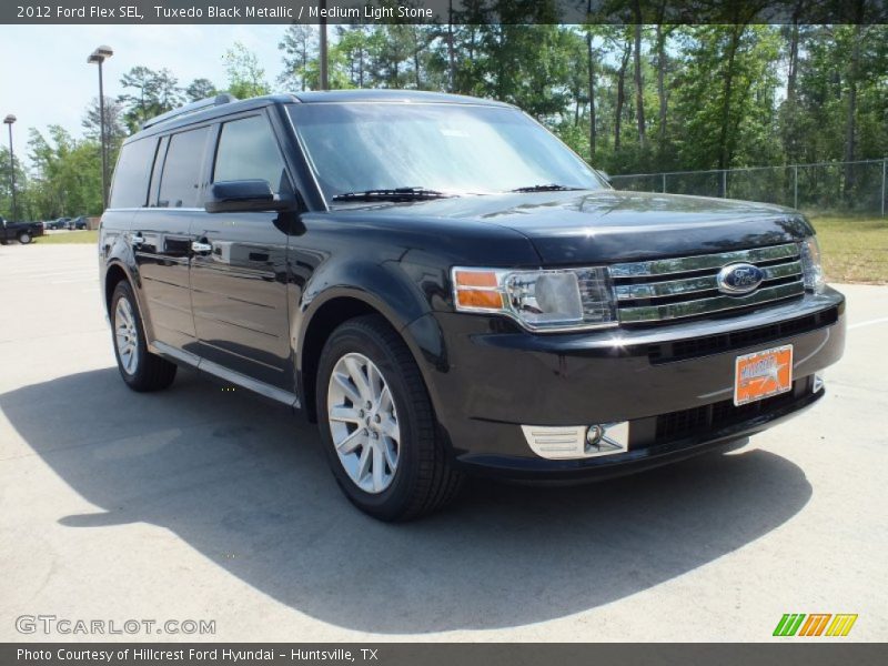 Tuxedo Black Metallic / Medium Light Stone 2012 Ford Flex SEL