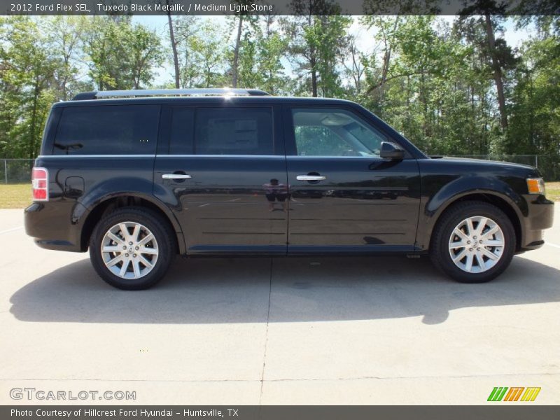 Tuxedo Black Metallic / Medium Light Stone 2012 Ford Flex SEL