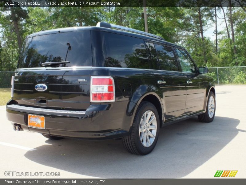 Tuxedo Black Metallic / Medium Light Stone 2012 Ford Flex SEL