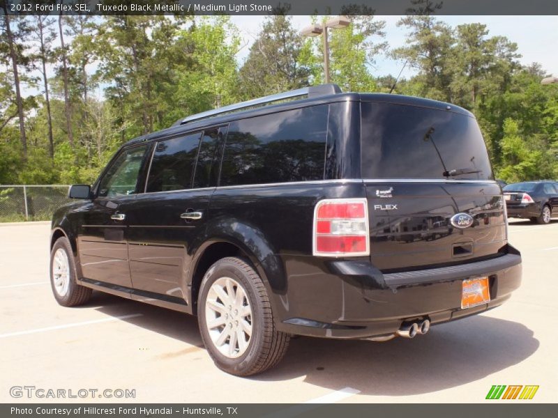 Tuxedo Black Metallic / Medium Light Stone 2012 Ford Flex SEL