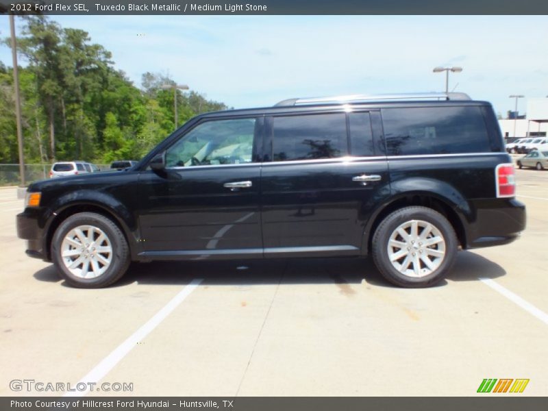 Tuxedo Black Metallic / Medium Light Stone 2012 Ford Flex SEL