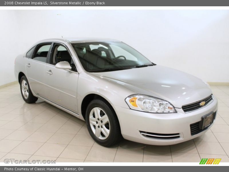 Silverstone Metallic / Ebony Black 2008 Chevrolet Impala LS