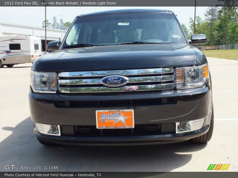 Tuxedo Black Metallic / Medium Light Stone 2012 Ford Flex SEL
