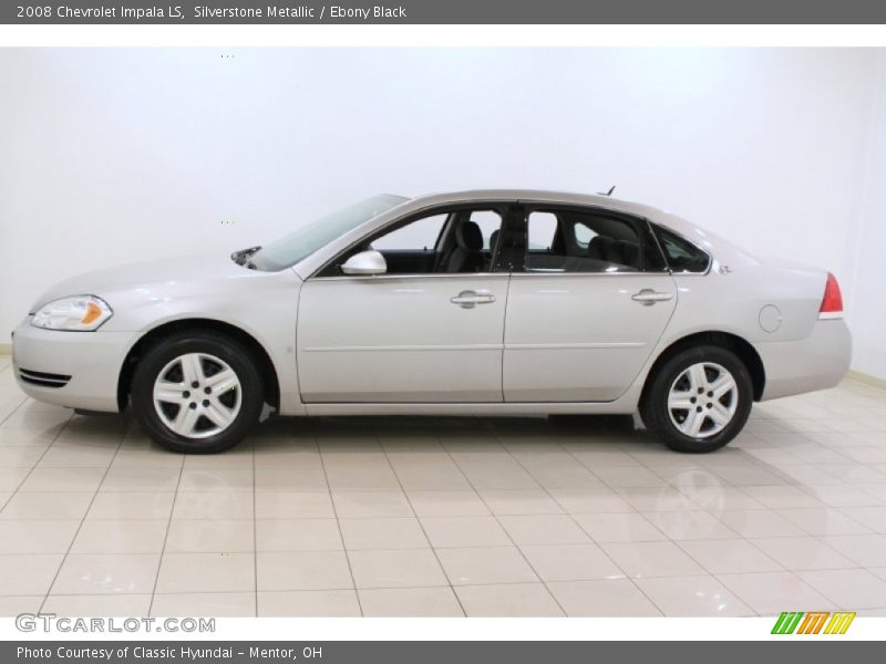 Silverstone Metallic / Ebony Black 2008 Chevrolet Impala LS
