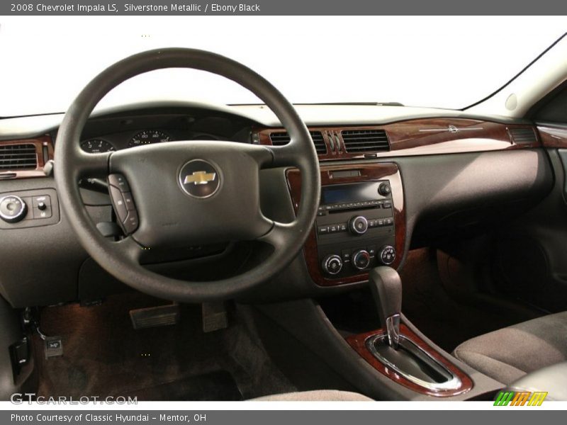 Silverstone Metallic / Ebony Black 2008 Chevrolet Impala LS