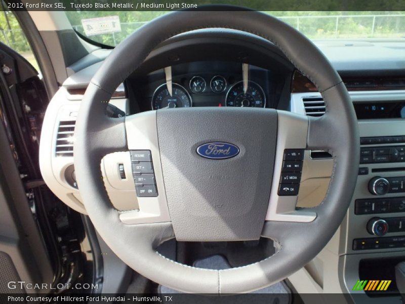 Tuxedo Black Metallic / Medium Light Stone 2012 Ford Flex SEL