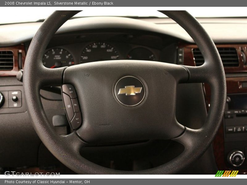 Silverstone Metallic / Ebony Black 2008 Chevrolet Impala LS