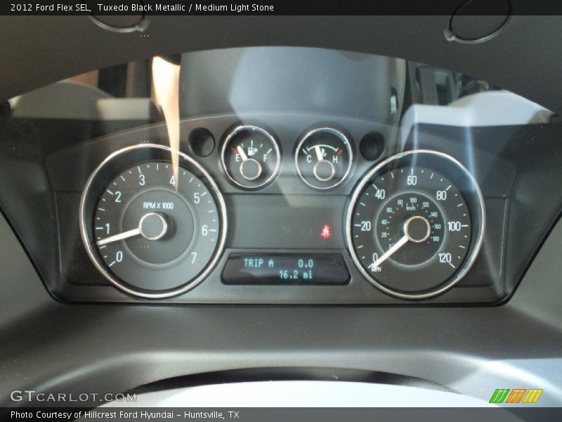 Tuxedo Black Metallic / Medium Light Stone 2012 Ford Flex SEL