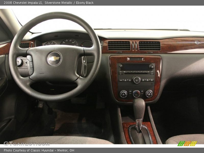 Silverstone Metallic / Ebony Black 2008 Chevrolet Impala LS