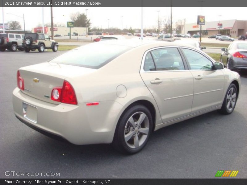 Gold Mist Metallic / Ebony 2011 Chevrolet Malibu LT