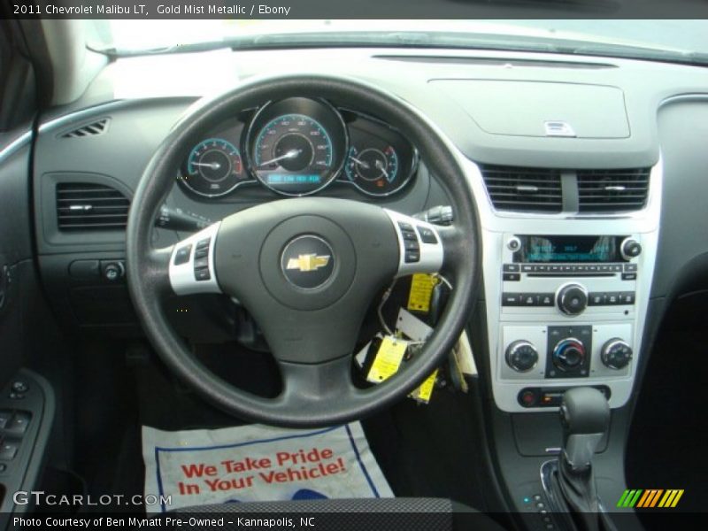 Gold Mist Metallic / Ebony 2011 Chevrolet Malibu LT