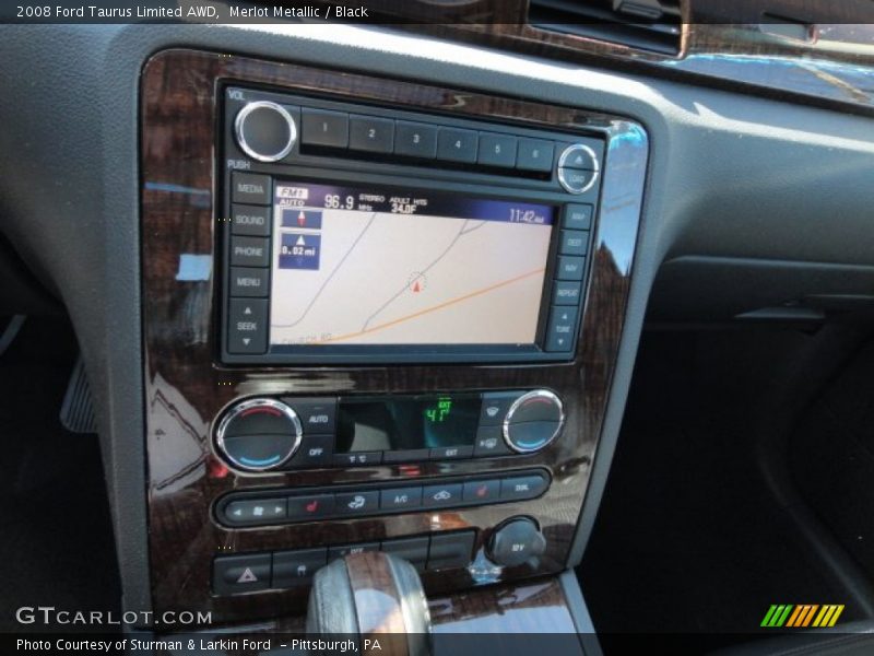 Merlot Metallic / Black 2008 Ford Taurus Limited AWD